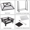 Pure Garden 6-Piece Fire Pit Table and Firewood Rack 50-155R